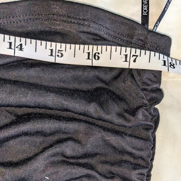 Forever 21+ Women's Strapless Ruched Dress - Picture 9 of 10